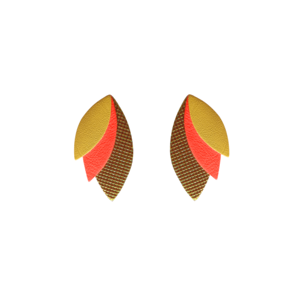 Boucles d’oreilles puce Josefa Orange