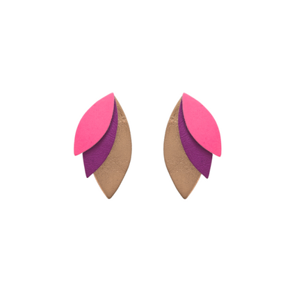 Boucles d’oreilles puce Josefa Violet