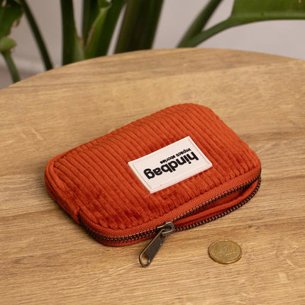 NEW Porte monnaie Lili Velours brique