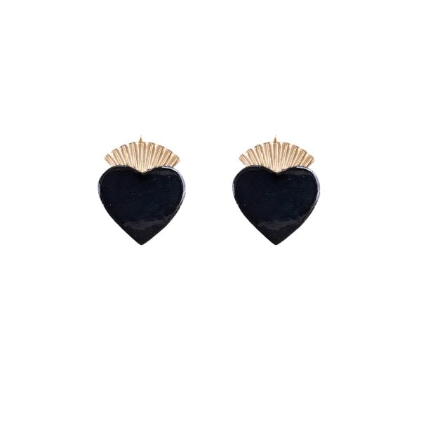 Boucles d’oreilles Lou Demisel - Noir