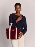 Sac Louise Velours bordeaux