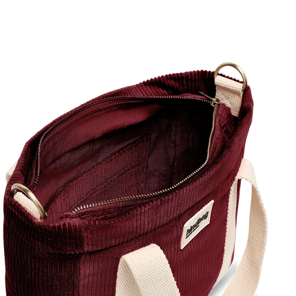 Sac Louise Velours bordeaux