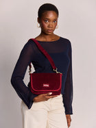 Sac Margault velours bordeaux