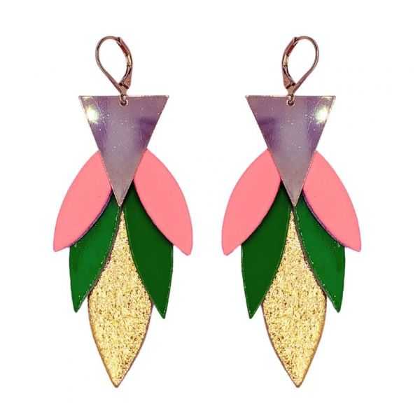 Boucles d’oreilles Demisel - Vert pomme