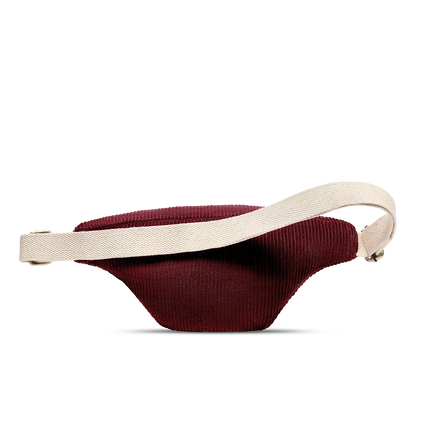 Sac banane Olivia Velours bordeaux