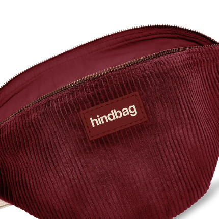 Sac banane Olivia Velours bordeaux