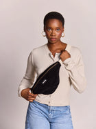 Sac banane Olivia Velours noir