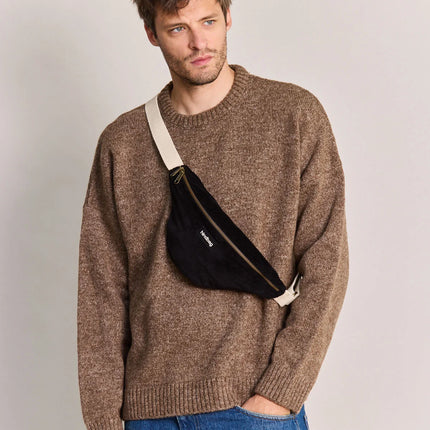 Sac banane Olivia Velours noir