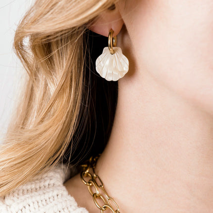 Boucles d'oreilles Baby mermaid Nude