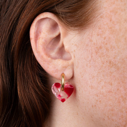 Boucles d'oreilles Lova Lova Rouge