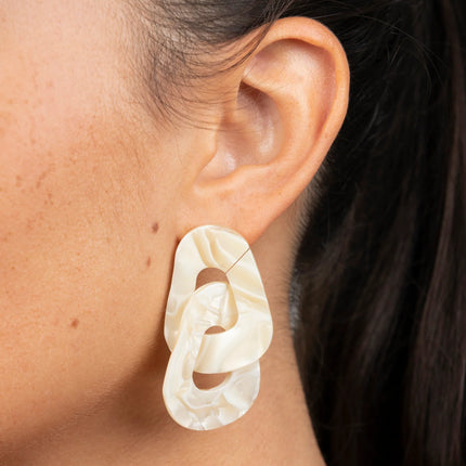 Boucles d'oreilles Maillon Nude