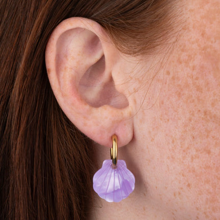 Boucles d'oreilles Baby mermaid Lavande