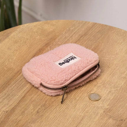 NEW Porte monnaie Lili Teddy rose poudré