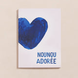 NEW Le carnet Nounou adorée - cœurs bleus