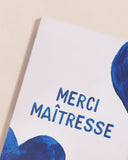 NEW Le carnet Merci Maitresse - cœurs bleus