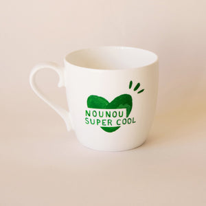 NEW Le mug coeur Nounou super cool - vert sapin