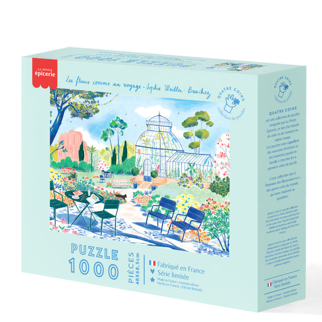 Puzzle Les fleurs comme un voyage par Sophie Weidler-Bauchez - 1000 pièces