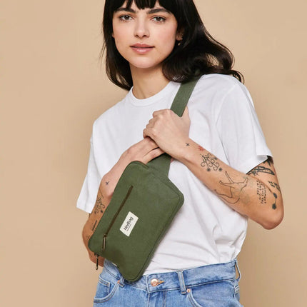 NEW Sac banane Harry Olive Hindbag