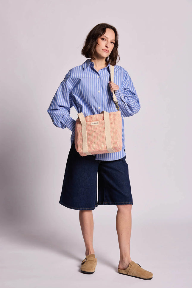 Sac Louise Tressage corail
