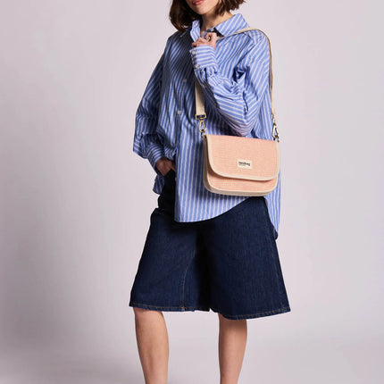 Sac Margault Tressage corail