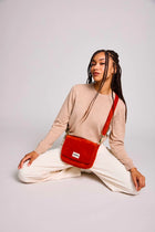 NEW Sac Margault velours brique