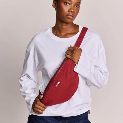 Sac banane Sasha bordeaux