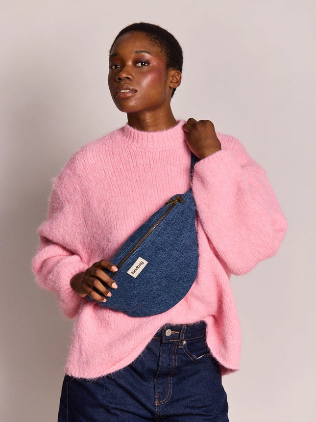 Sac banane Sasha denim bleu réédition