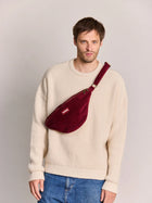 Sac banane Sasha velours bordeaux