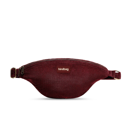 Sac banane Sasha velours bordeaux