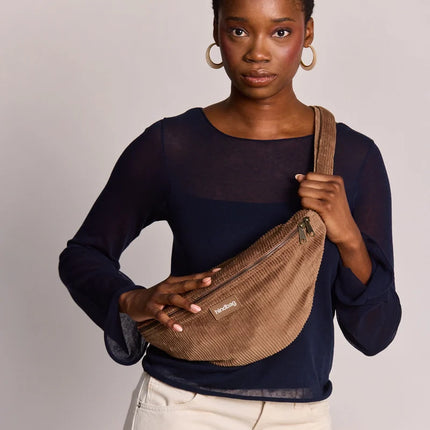 Sac banane Sasha velours macchiato