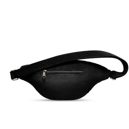 Sac banane Sasha velours noir