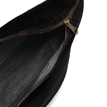 Sac banane Sasha velours noir