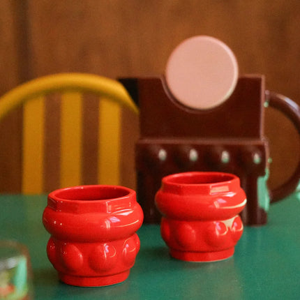 Duo de tasses Billy rouge