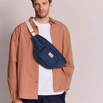 Sac banane Sofia denim bleu réédition