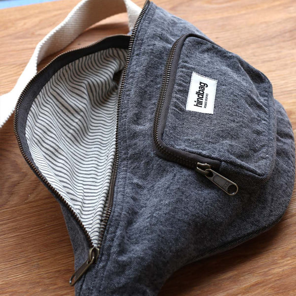 NEW Sac banane Sofia Denim gris Hindbag