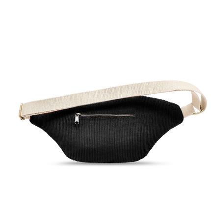 Sac banane Sofia Velours noir