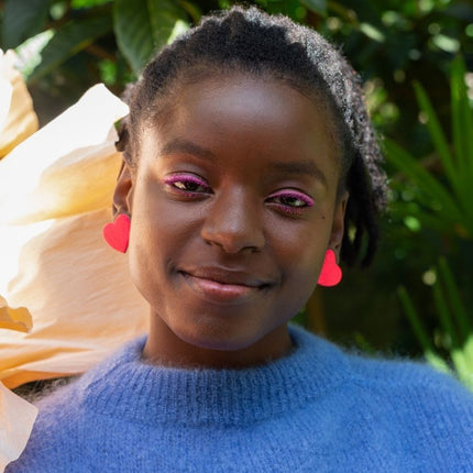 NEW Boucles d’oreilles Venus Bleu roi irisé