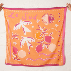 Foulard Le Sud orange