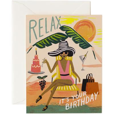 Carte anniversaire Relax Rifle paper