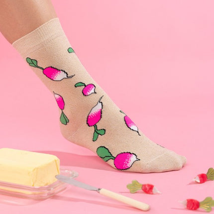 Chaussettes à paillettes Radis