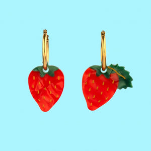 Boucles d’oreilles Fraises Coucou Suzette