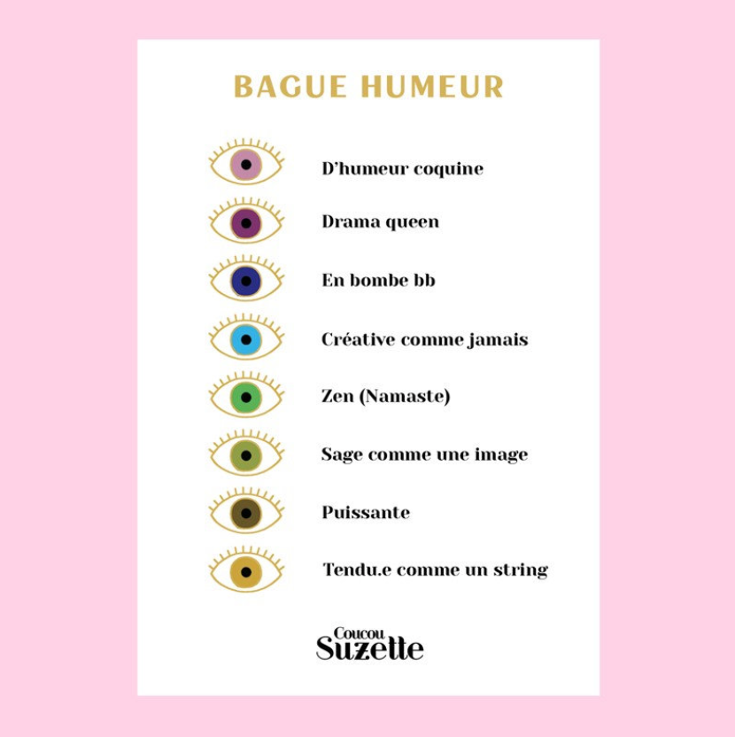 Bague oeil qui change de couleur Coucou Suzette, Nouvel