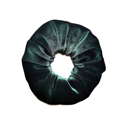 Chouchou velours Émeraude Malachite