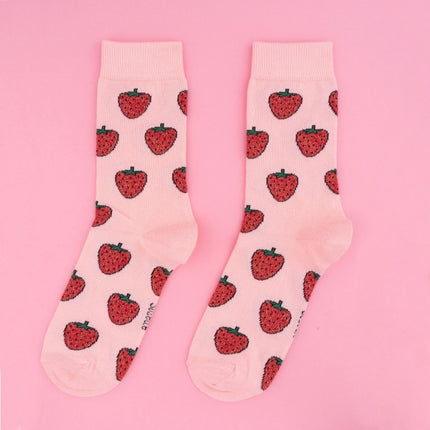 Chaussettes à paillettes Fraises